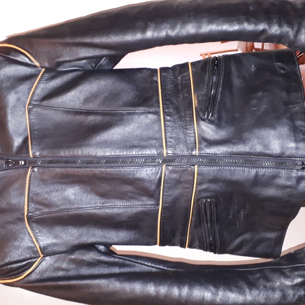 Brimaco leather motorcycle jacket vintage